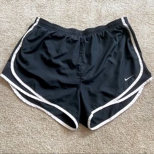 Nike Black and White Running Shorts